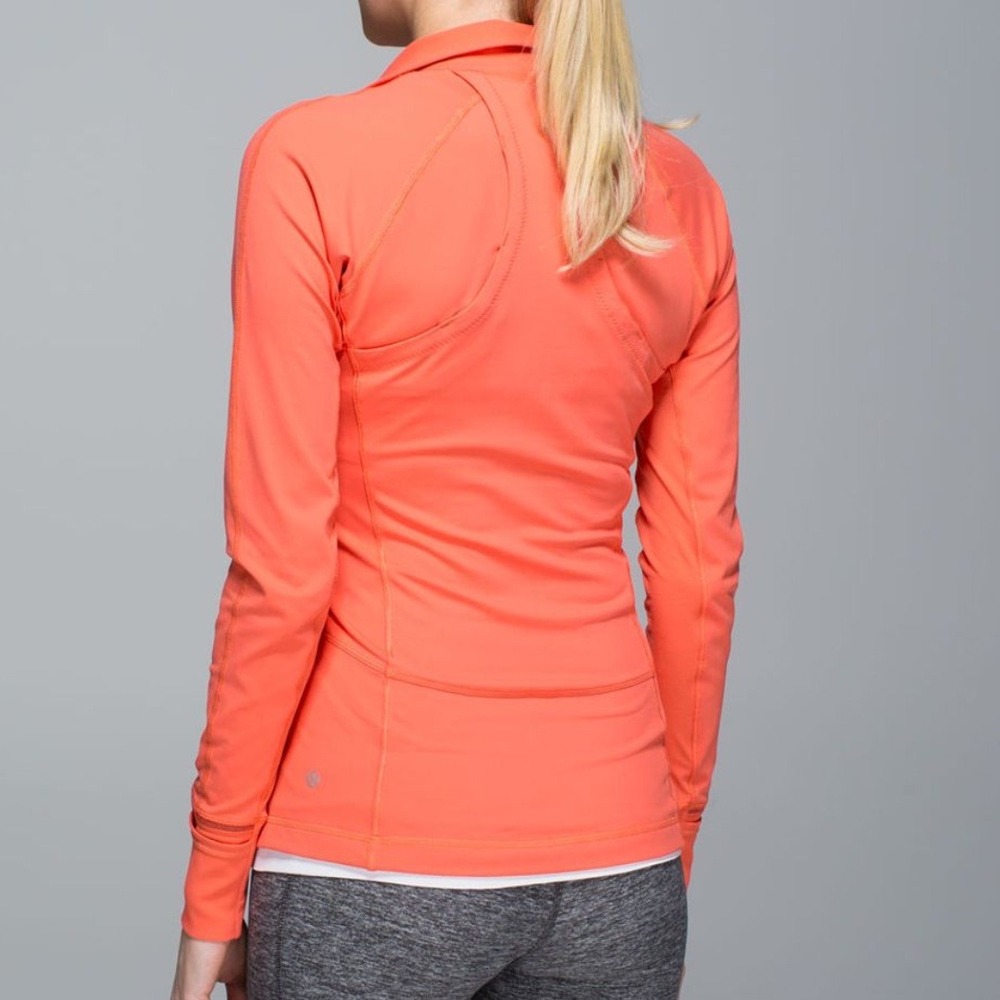 Lululemon | Race With Grace 1/2 Zip II Base Layer Athletic Jacket in Atomic Red - Picture 2 of 10